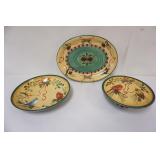 1015	LENOX WINTER GREETINGS SERVING PLATTER BY CATHERINE MCLUNG, APPROXIMATELY 19 IN X 15 IN, LARGE 