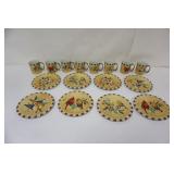 1016	LENOX WINTER GREETINGS BY CATHERINE MCLUNG 8-8 1/2 IN PLATES & 8 COFFEE MUGS