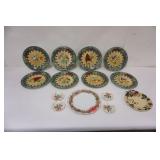 1018	LENOX WINTER GREETINGS BY CATHERINE MCLUNG 8-11 IN PLATES PLUS OTHER LENOX CHRISTMAS