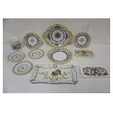 1019	GROUP OF ASSORTED ITALIAN POTTERY, LARGEST PIECE APPROXIMATELY 16 IN X 8 IN