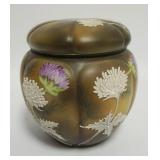 1051	NIPPON MORIAGE RIBBED TOBACCO JAR, APPROXIMATELY 6 IN HIGH
