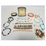 1067	APPROXIMATELY 18 LADIES BRACELETS, SOME MARKED BY MAKER