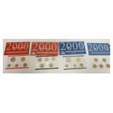 1088	2000 UNCIRCULATED PHILADELPHISA & DENVER COIN SETS