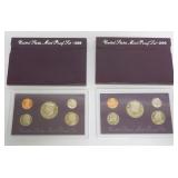 1103	1989 & 1990 UNITED STATES PROOF SETS