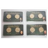 1107	2009 PRESIDENTIAL DOLLAR COINS, HARRISON, TYLER, TAYLOR, POLK