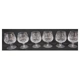 1119	WATERFORD CRYSTAL LISMORE BRANDY GLASSES, EACH APPROXIMATELY 5 1/2 IN HIGH