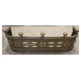 1162	BRASS FIRE FENDER, APPROXIMATELY 41 IN X 12 IN X 14 IN HIGH