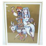 1167	JOVAN OBICAN ARTIST PROOF LITHO, SIGNED, APPROXIMATELY 22 1/2 IN X 28 1/2 IN OVERALL