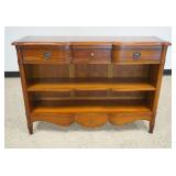 1182	LABARERE MARIE ANTOINETTE SOLID CHERRY 3 DRAWERS OPEN FACE BOOKSHELF W/STAR INLAY, APPROXIMATEL
