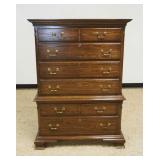 1214	PENNSYLVANIA HOUSE OAK 6 DRAWER CHEST, APPROXIMATELY 40 IN X 20 IN X 57 IN HIGH