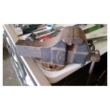vintage bench vise