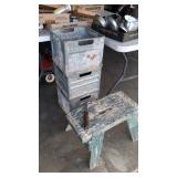 metal milk crates