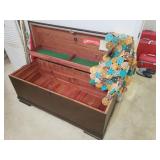 Lane waterfall cedar chest with key