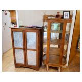 pie safe and oak curio