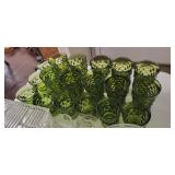 tall green glasses sold