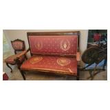 Empire bench and side chair