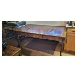 Leather top desk