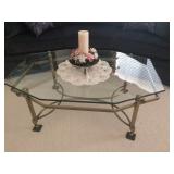 Brass / Glass Coffee tble