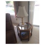 1 of 2 octagonal end tables