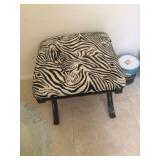 Zebra Vanity Stool