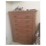 Carved Highboy dresser