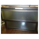 Glass/Metal 2 drawer lateral - $250