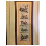 Needlepoint Trains