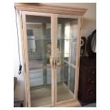 White Washed Curio Cabinet