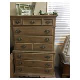 Blonde High Boy Dresser