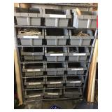 Metal rack with Tool Bins