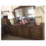 Drexel Heritage Long Dresser w/Mirror