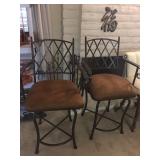(2) Metal Barstools