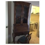 Vintage Writing Desk & Cabinet