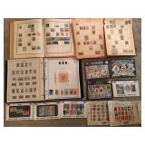 Several International Postage Stamp Albums
