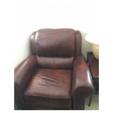 Brown Leather Recliner
