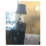 Black End table / Decorative Lamp