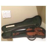Vintage Copy of Antonius Stradivarius Violin w/ Bow and Case