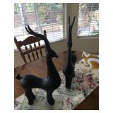 Black Gazzelle Statues