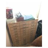 Vintage Card Catalog Cabinet