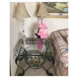 Metal/Glass End Table