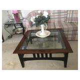 Wood/Glass Coffee Table