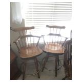 (2) Maple  Bar Stools