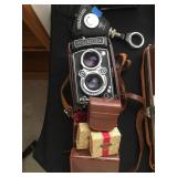 Rolleiflex Camera w/colored lens