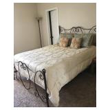 Queen Metal Bed - Mattress separate