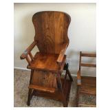 Vintage Highchair converts to Desk