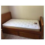 Twin Storage Bed w/Mattress