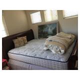 Queen Sleigh Bed - Queen Mattress SEt