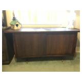 Mid Century Cabinet with sliding doors