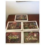 Vintage Dog Poker Art