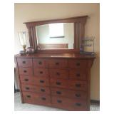 Mission Style Dresser w/Mirror